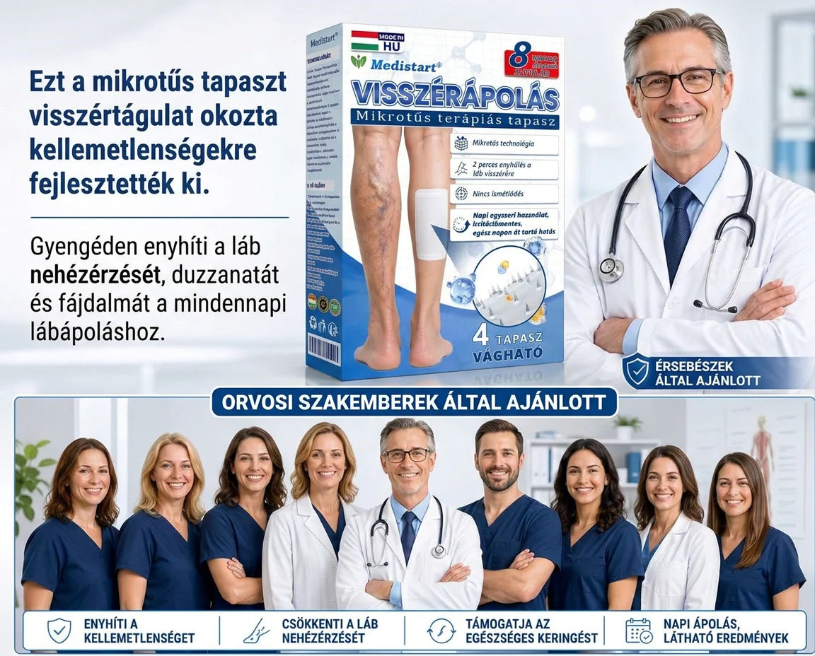 ✨🌿Medistart® Visszérápoló Mikrotűs Gondozó Tapasz ⚡ Azonnali Megkönnyebbülés, Hosszú Távú Eredmények