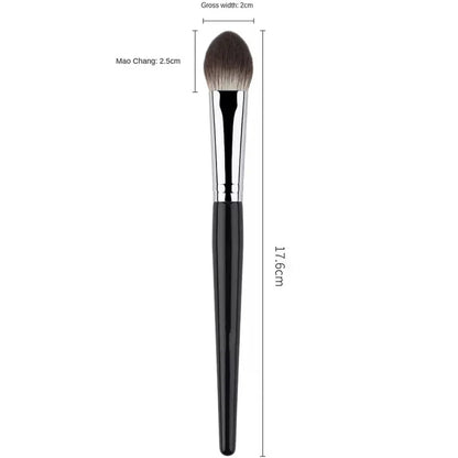 1/2PCS Peach Heart Blusher Brush - Precision Flat Applicator for Powder/Cream/Liquid, Vegan & Cruelty-Free Makeup Tool