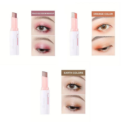 Two Color Gradient Eye Shadow Stick Three Dimensional Natural  Without Taking Off Makeup
